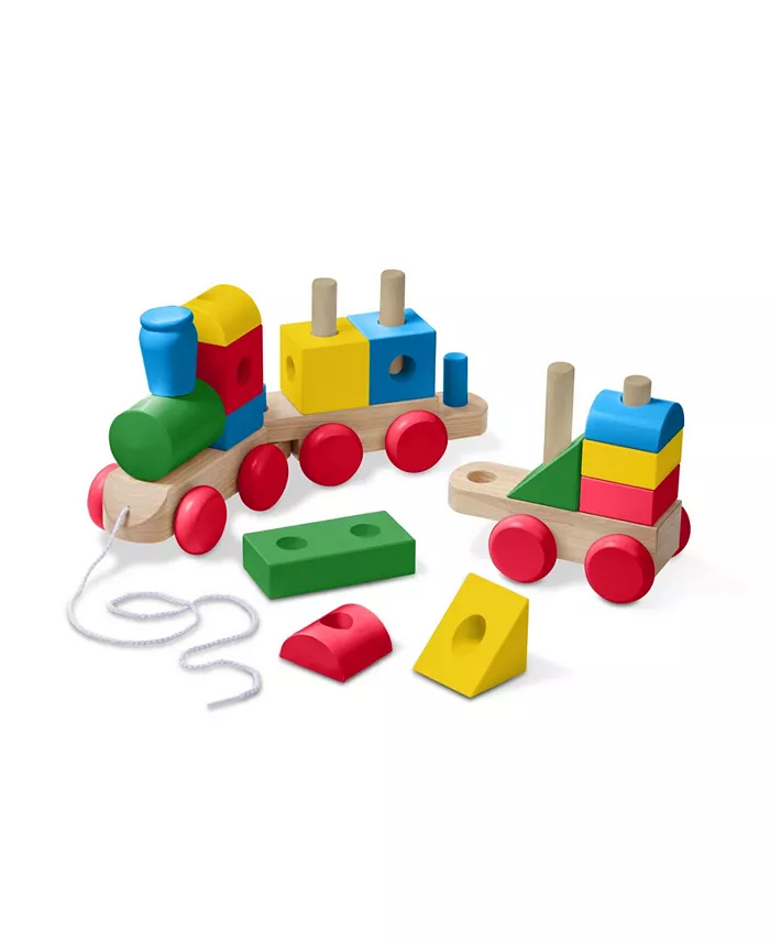 Melissa and Doug Wooden Jumbo Stacking Train Classic - Mycitystee