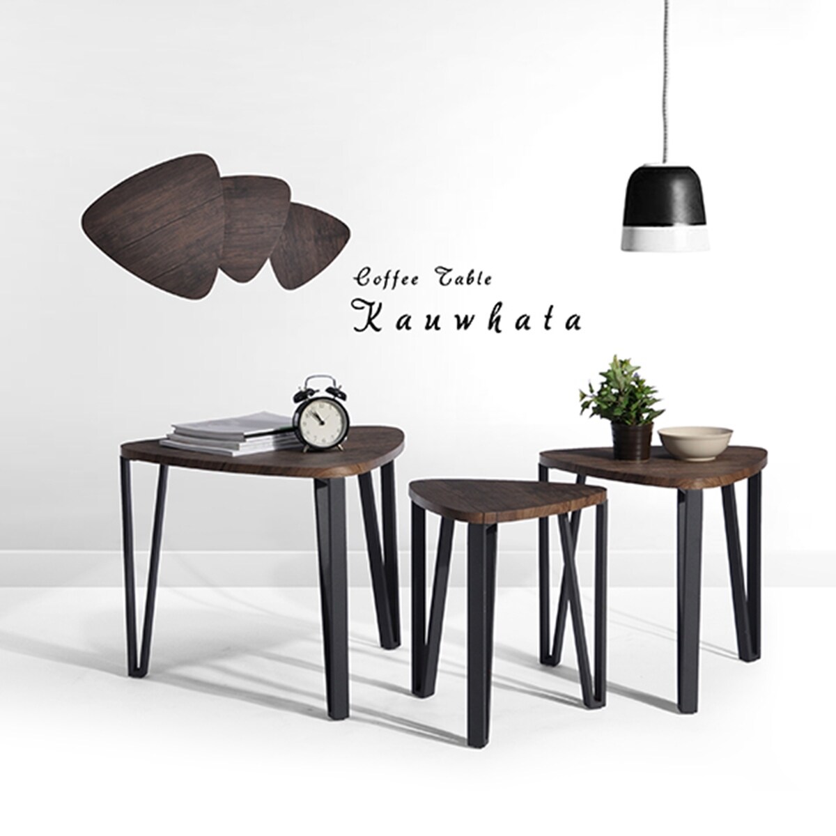 Nesting Triangle End Coffee Tables - Mycitystee