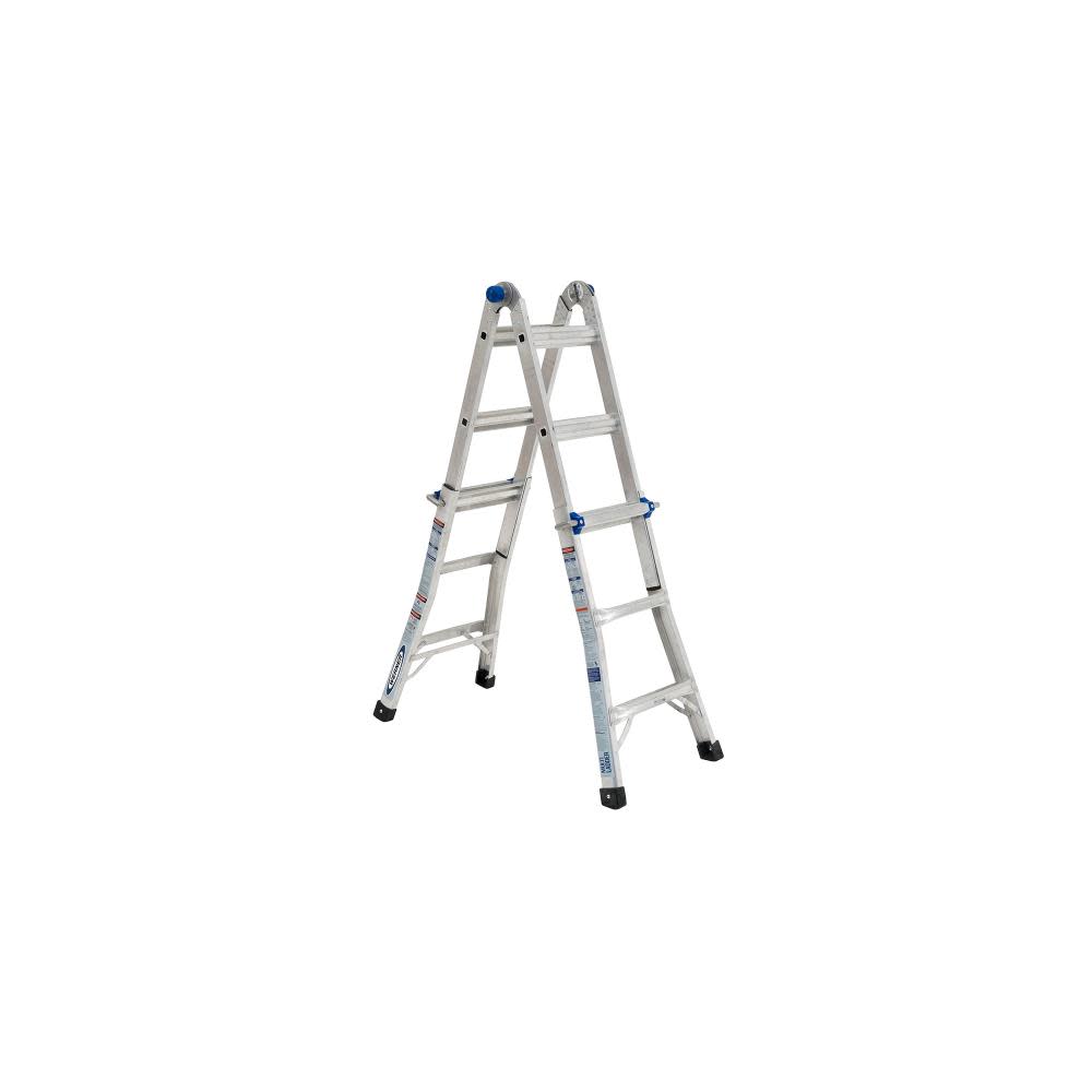 13-ft Aluminum 300-lb Telescoping Type Ia Multi-Position Ladder - Mycitystee