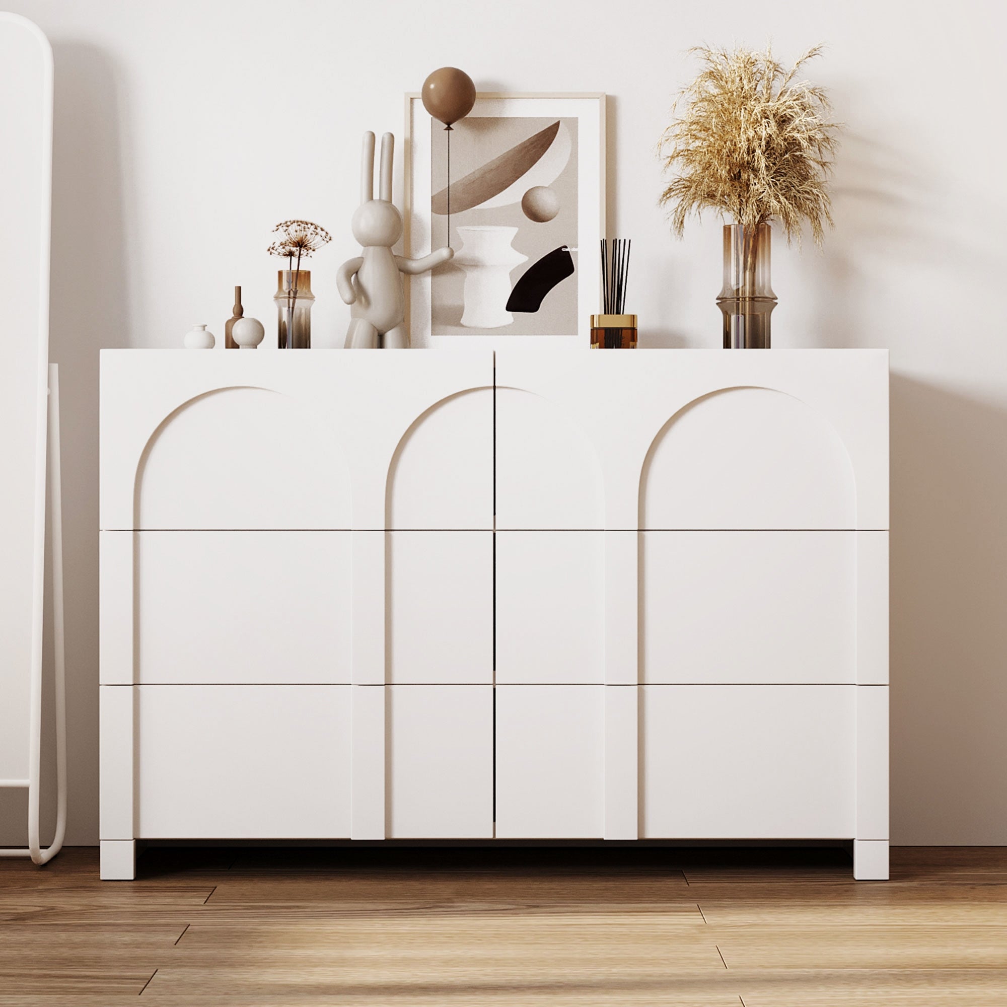 Six-Drawer Dresser Ample Storage - - 37827459 - Mycitystee