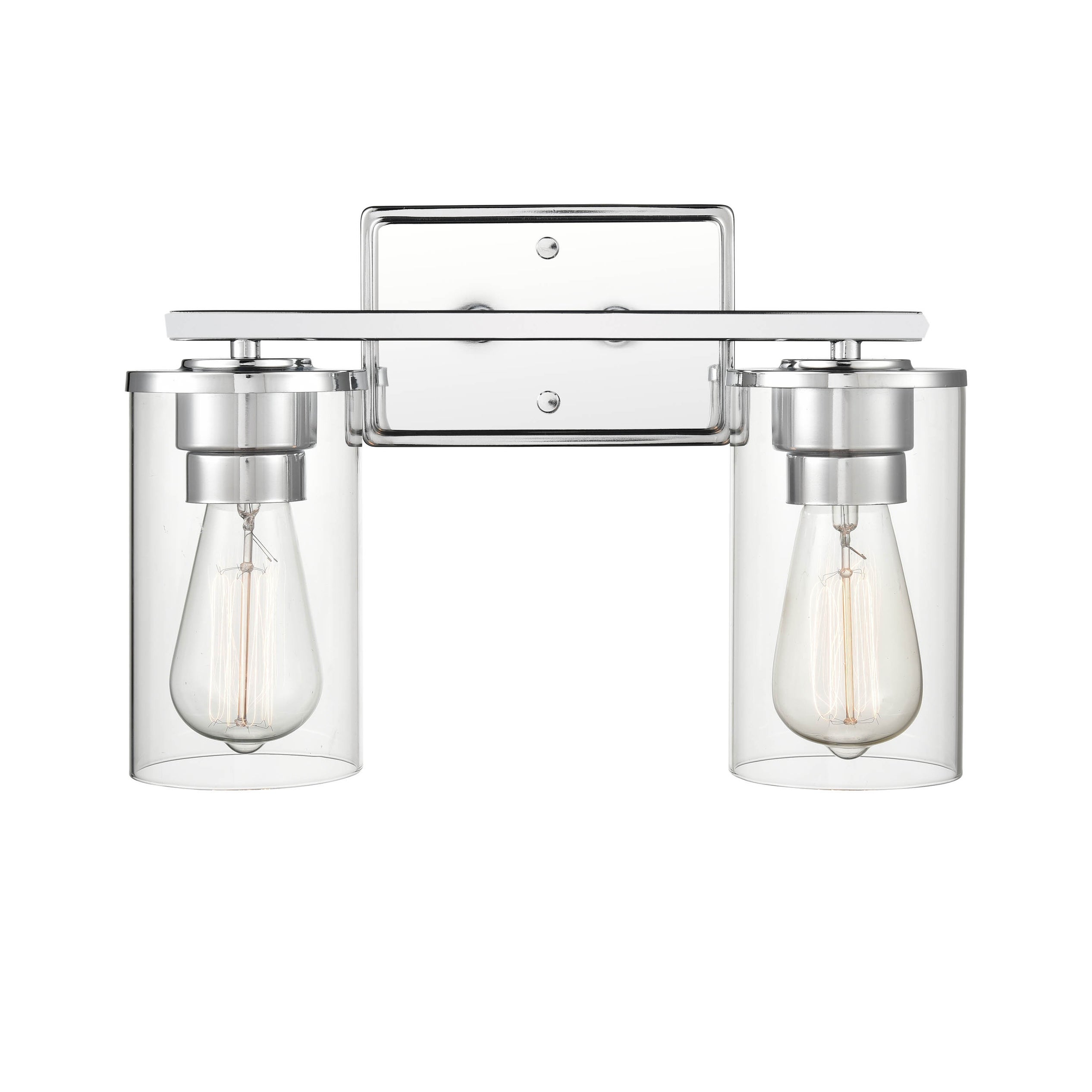 Millennium Lighting Verlana 2-Light Bathroom Vanity Fixture in Multiple Finishes with Clear Glass Shades - Mycitystee