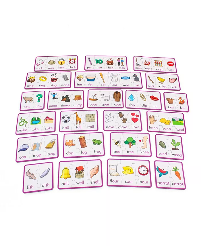 Junior Learning Rhyming Puzzles Educational Learning Set， 71 Pieces - Mycitystee