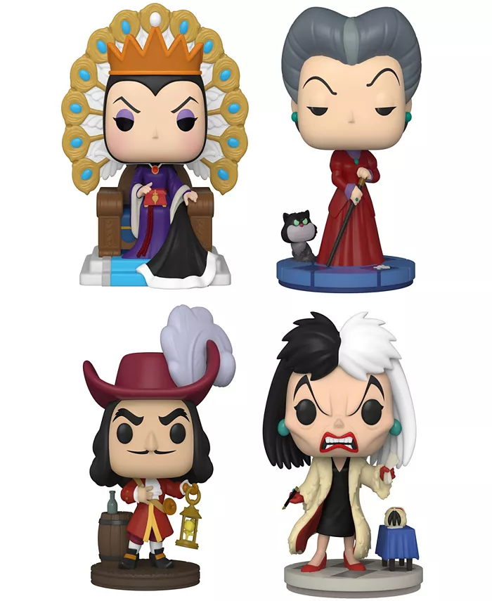 Funko Pop Disney Villains 4 Piece Collectors Set - Mycitystee