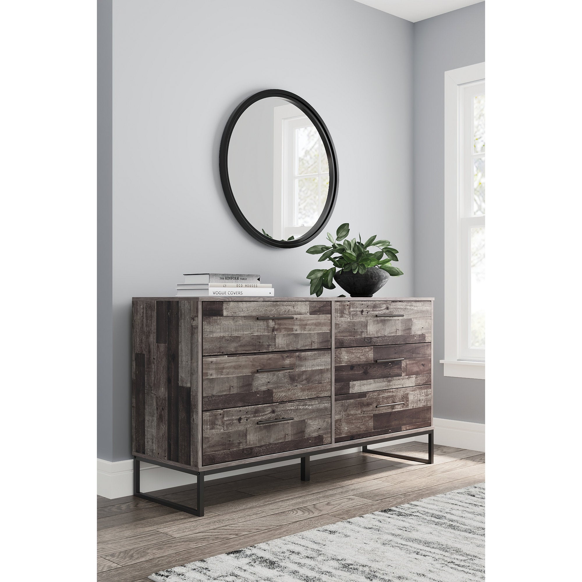 Ashley Furniture Neilsville Multi Gray 6 Drawer Dresser - - 36339152 - Mycitystee
