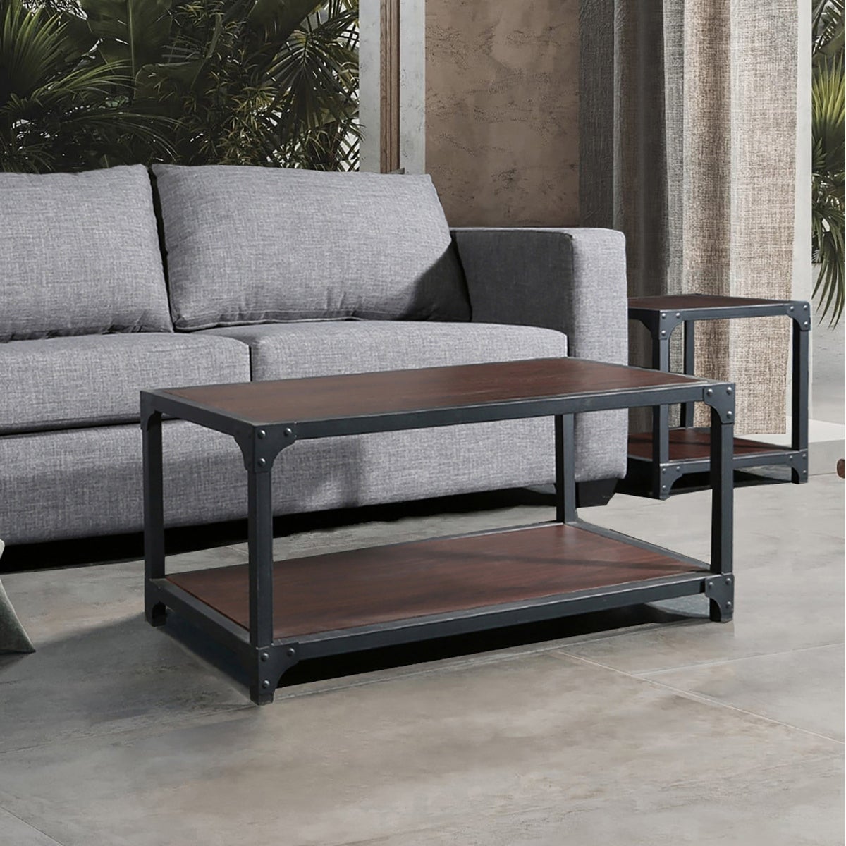 Carbon Loft Whittaker Modern Wood and Metal Coffee Table - Mycitystee