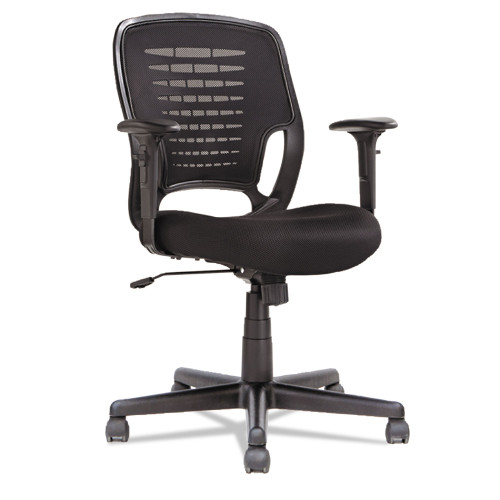 OIF Swivel/Tilt Mesh Task Chair， Supports Up to 250 lb， 17.71