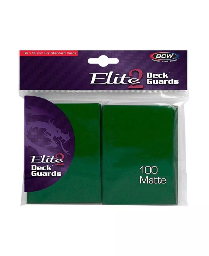 BCW Supplies BCW Elite 2 66 x 93 mm Green Deck Guards Standard Cards - Mycitystee