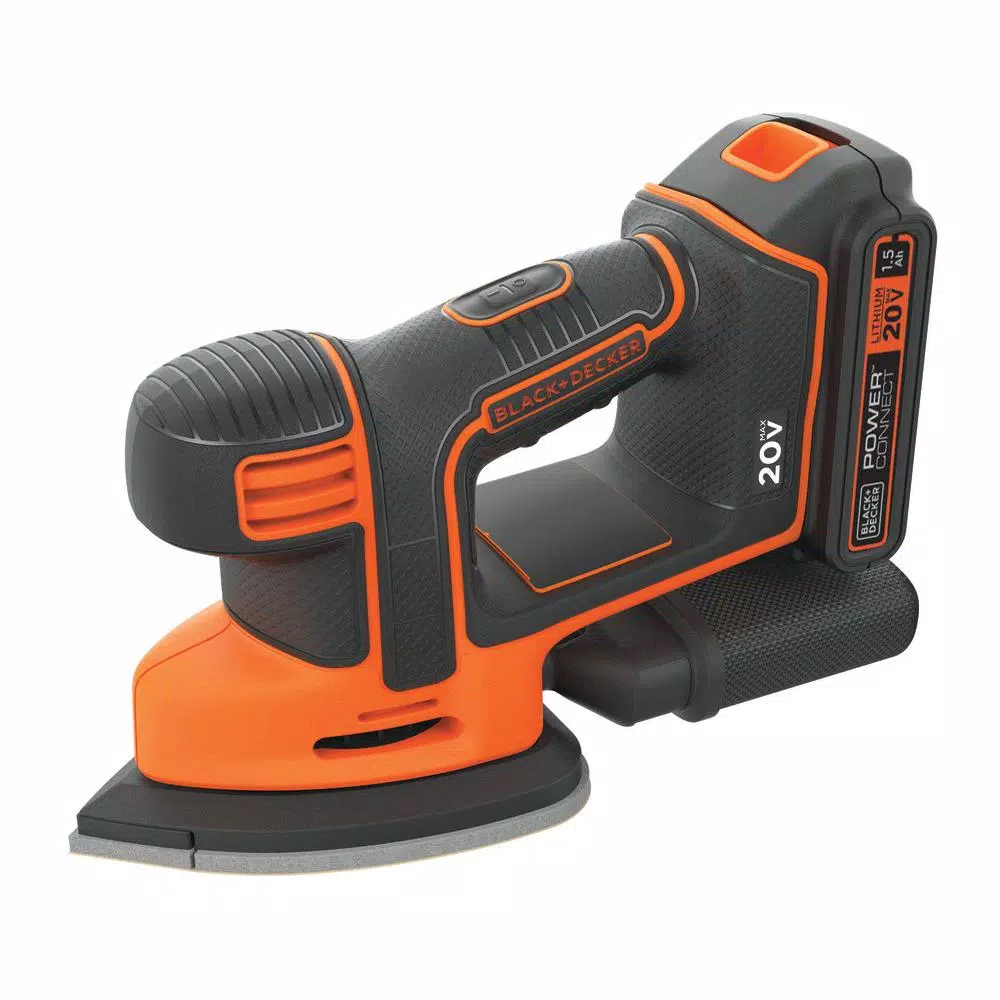 BLACK+DECKER 20-Volt MAX Lithium-Ion Cordless Mouse Sander with 1.5 Ah Battery and Charger and#8211; XDC Depot - Mycitystee