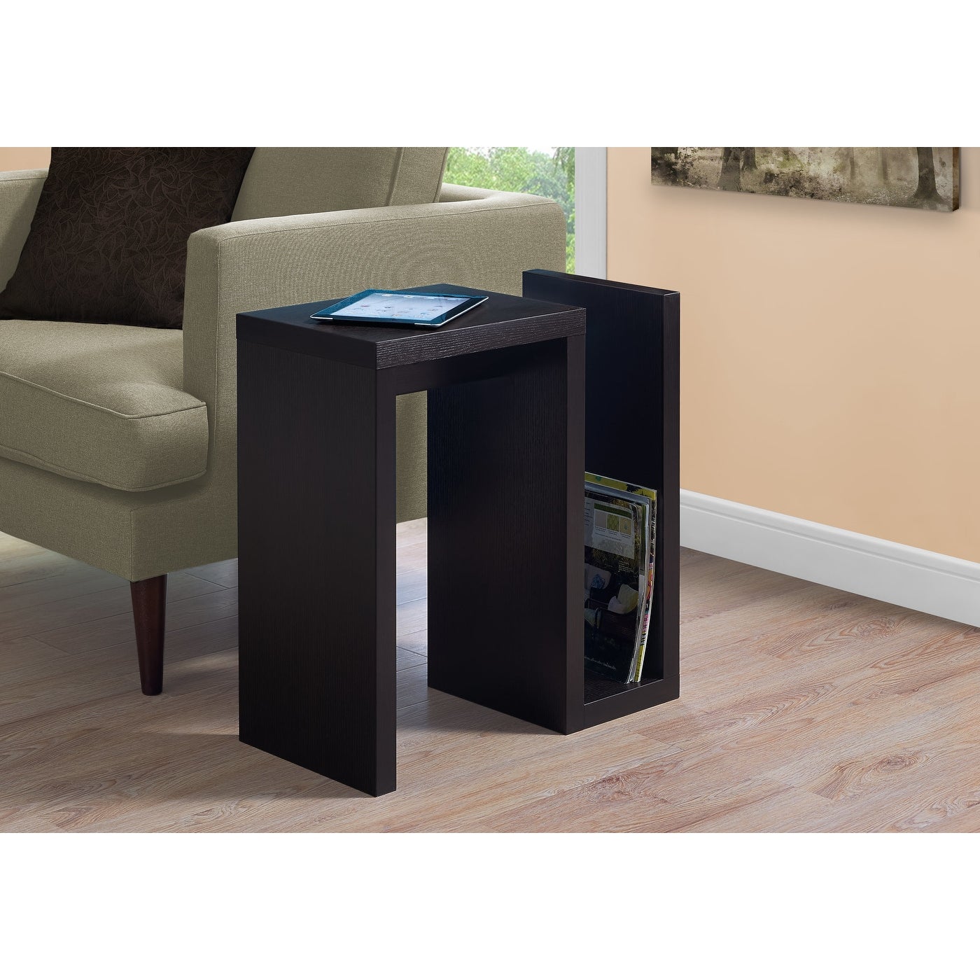 Cappuccino 24nch Accent Table - Mycitystee