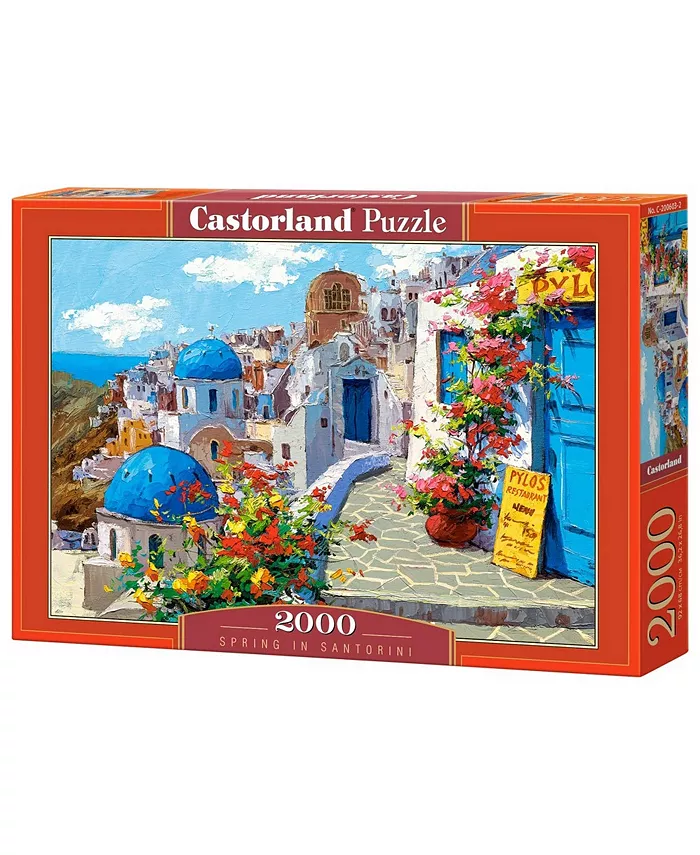 Castorland Spring in Santorini Jigsaw Puzzle Set， 2000 Piece - Mycitystee