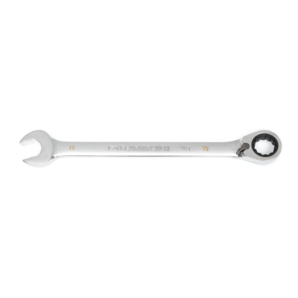 GEARWRENCH 19mm 90-Tooth 12 Point Reversible Ratcheting Wrench 86619 from GEARWRENCH - Mycitystee