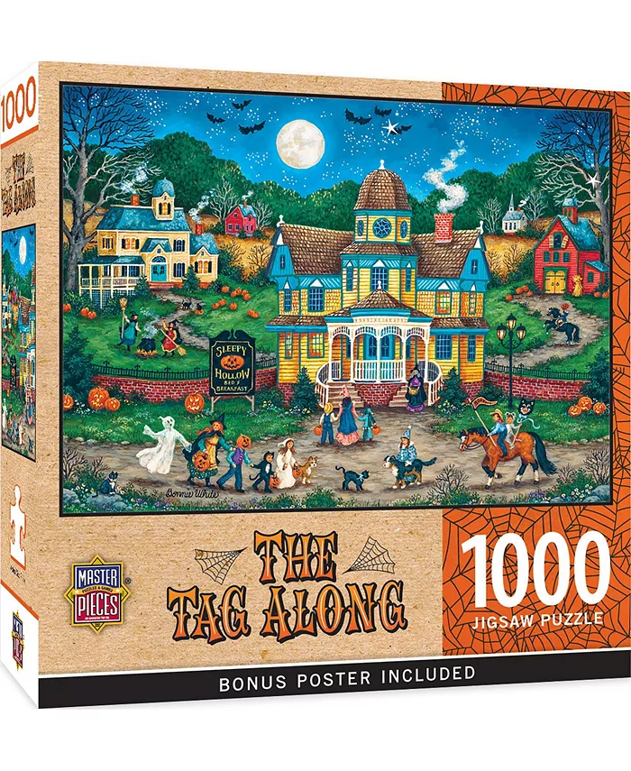 MasterPieces Puzzles Halloween - The Tag Along 1000 Piece Adult Jigsaw Puzzle - Mycitystee