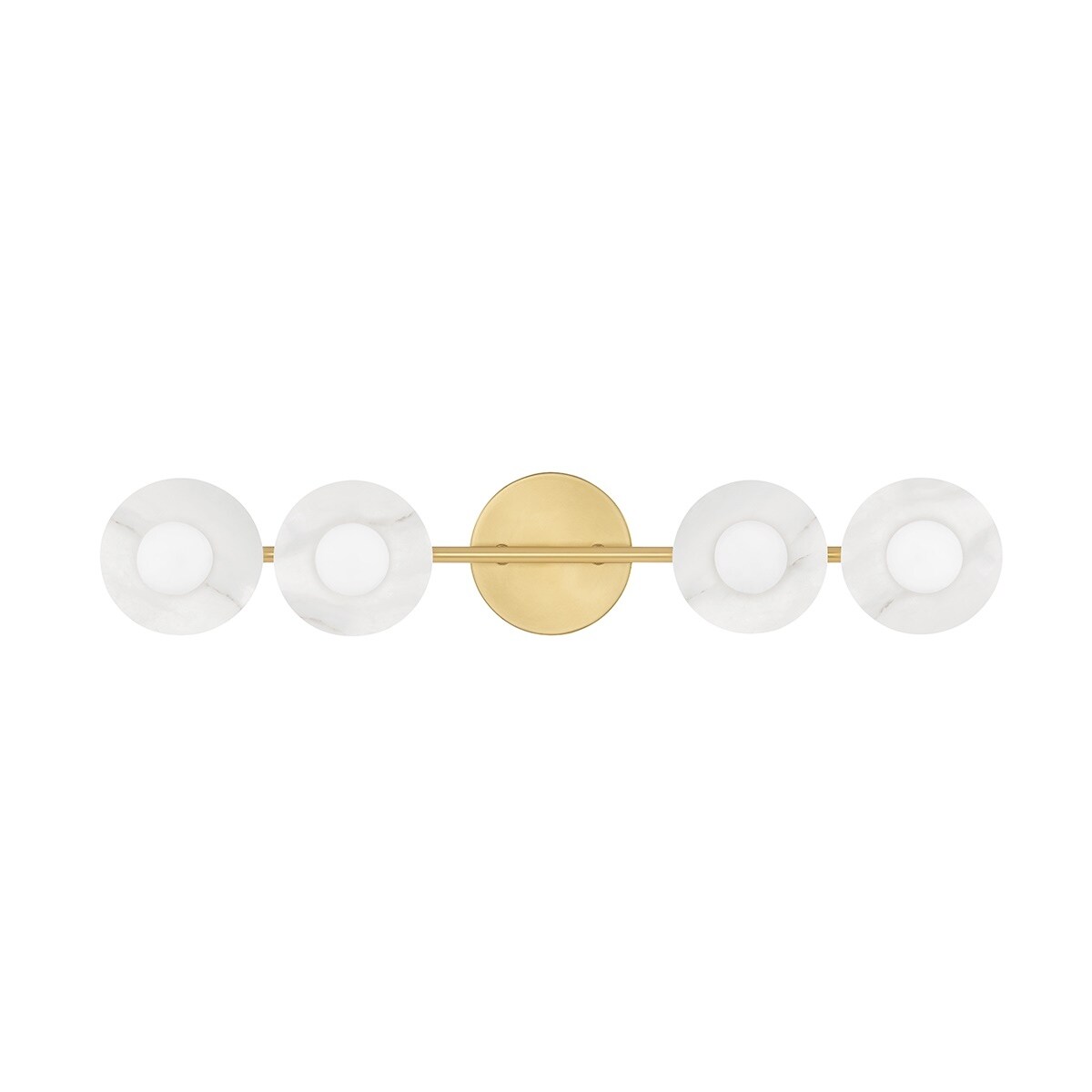 Hudson Valley Elmont 4-light Alabaster Shade Bath Bracket Vanity Light - Mycitystee