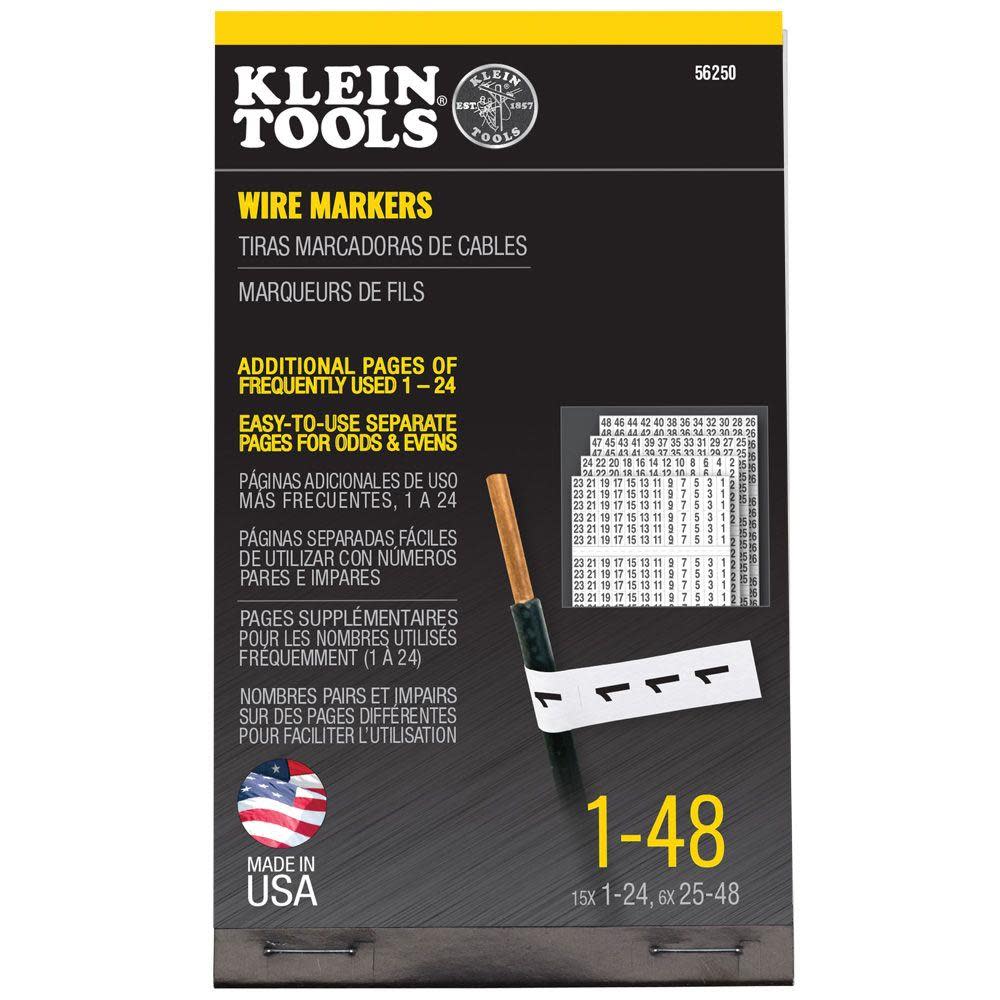 Klein Tools Wire Marker Book 1-48 56250 from Klein Tools - Mycitystee