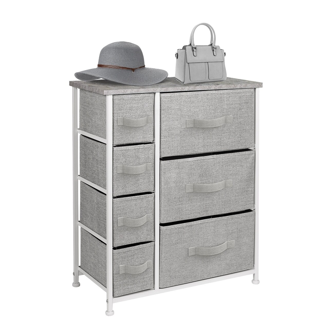 6 Drawers Chest Dresser Grey - - 30821841 - Mycitystee