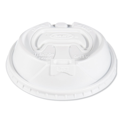 Dart Optima Reclosable Lids for Hot Paper Cups， Fits 10 oz to 24 oz Cups， White， 1，000/Carton (OPT316) - Mycitystee