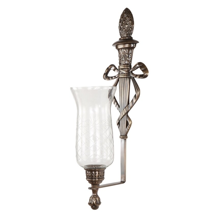 Pineapple Wall Sconce Dark Bronze - Mycitystee
