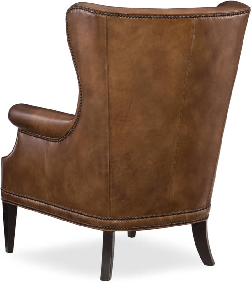 Hooker Furniture Living Room Maya Wing Leather Club Chair - Mycitystee