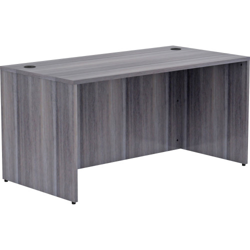 Lorell Weathered Charcoal Laminate Desking Desk Shell (69547) - Mycitystee