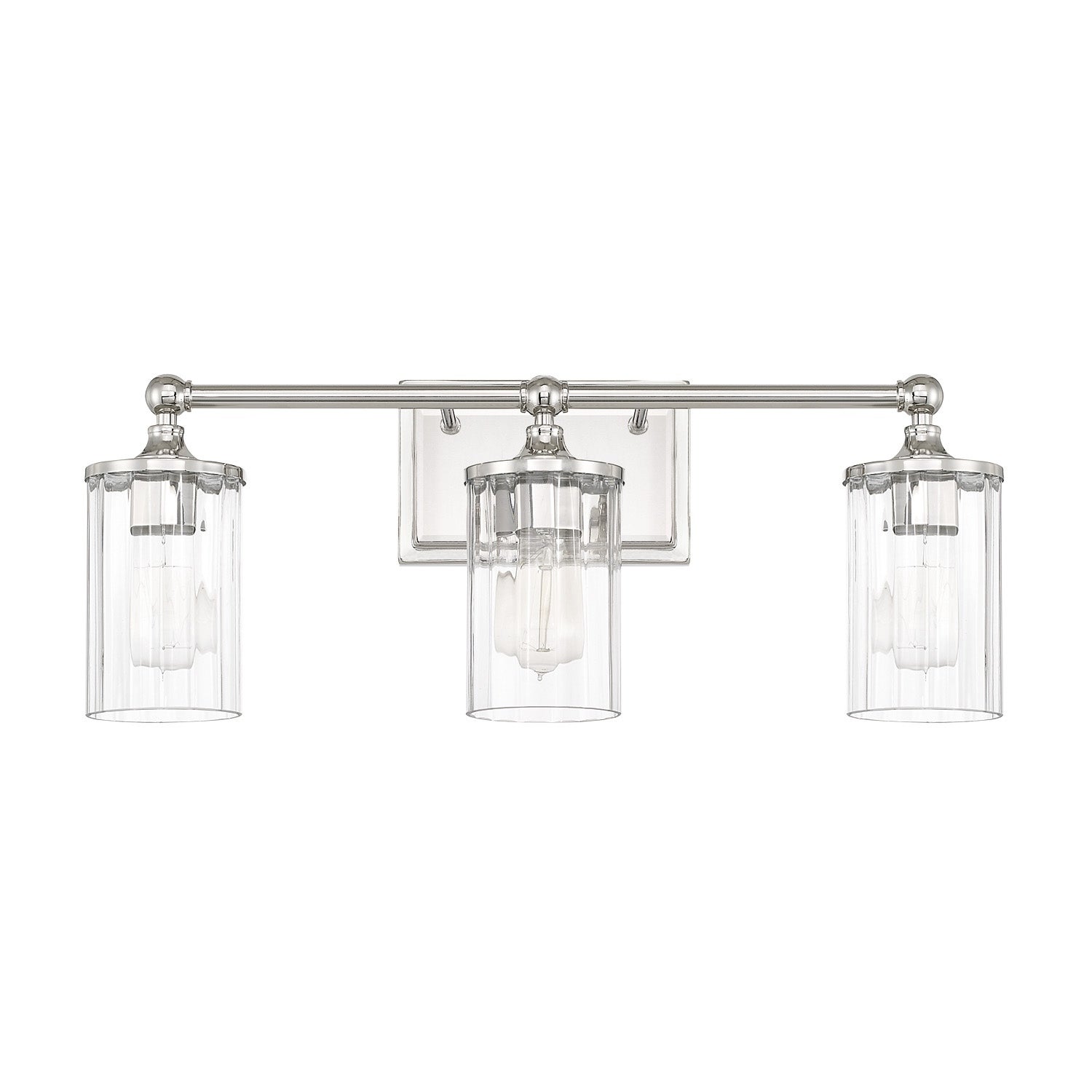 Camden 3-light Polished Nickel Bath Fixture - Mycitystee