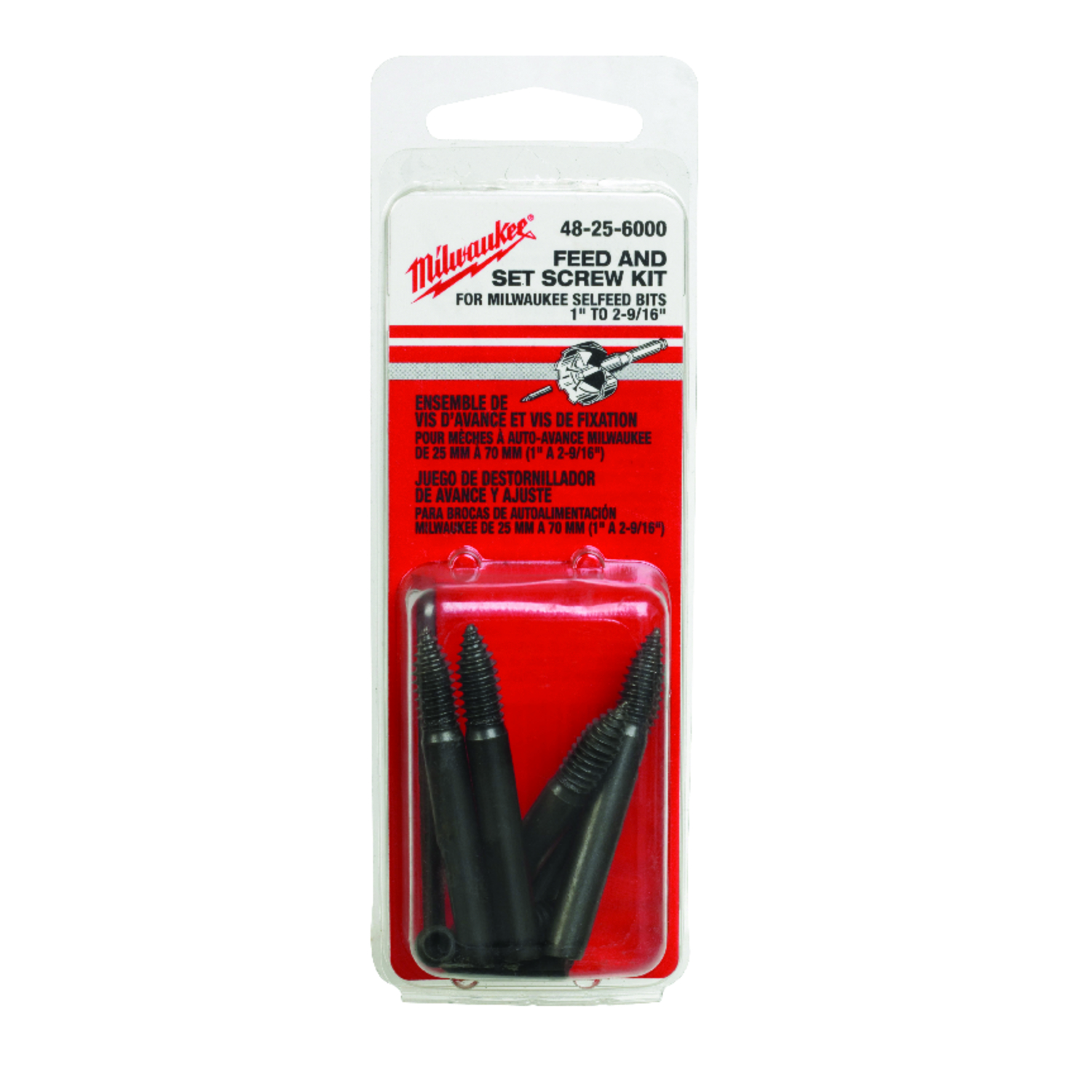 Milwaukee SWITCHBLADE Carbon Steel Feed and Set Screw Accessory Set 9 pc - Mycitystee