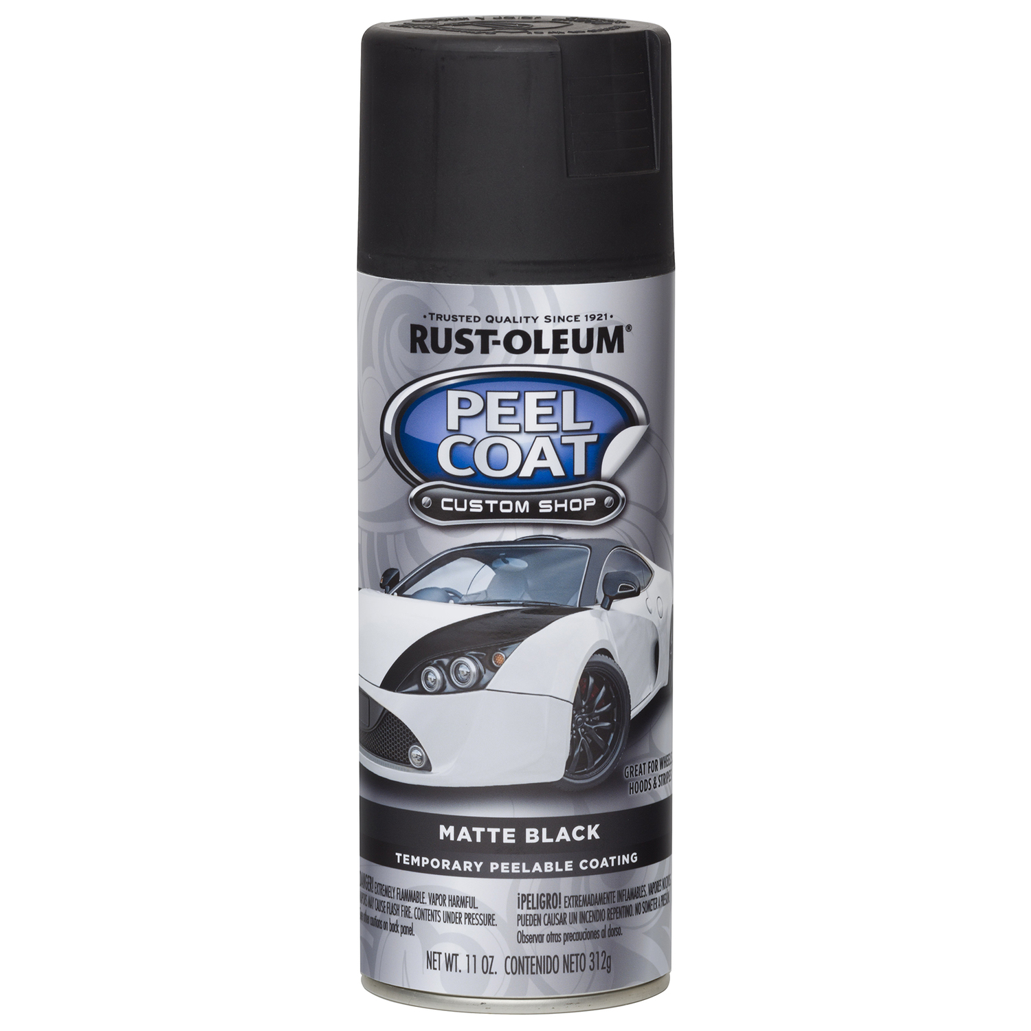 Rust-Oleum Peel Coat Matte Black Rubber Coating 11 oz - Mycitystee