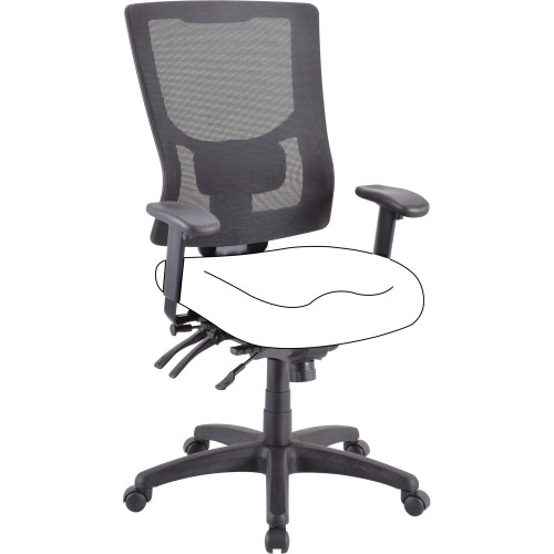 Lorell Conjure Executive High-back Mesh Back Chair Frame (62002) - Mycitystee