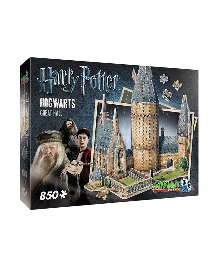 Wrebbit Harry Potter Collection - Hogwarts - Great Hall 3D Puzzle- 850 Pieces - Mycitystee