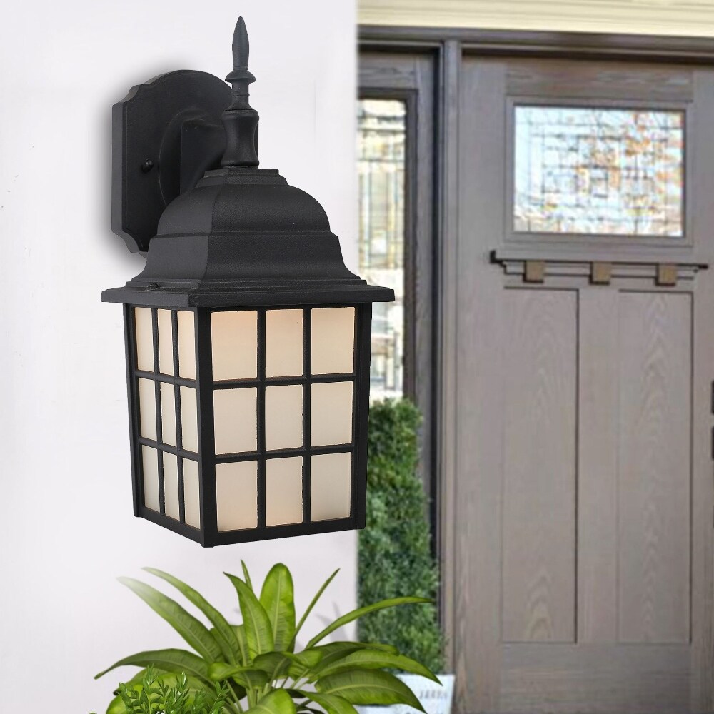 Allison LED Light Exterior Wall Lantern Black Finish Shopping - The Best Deals on Outdoor Wall Lanterns | 38524361 - Mycitystee