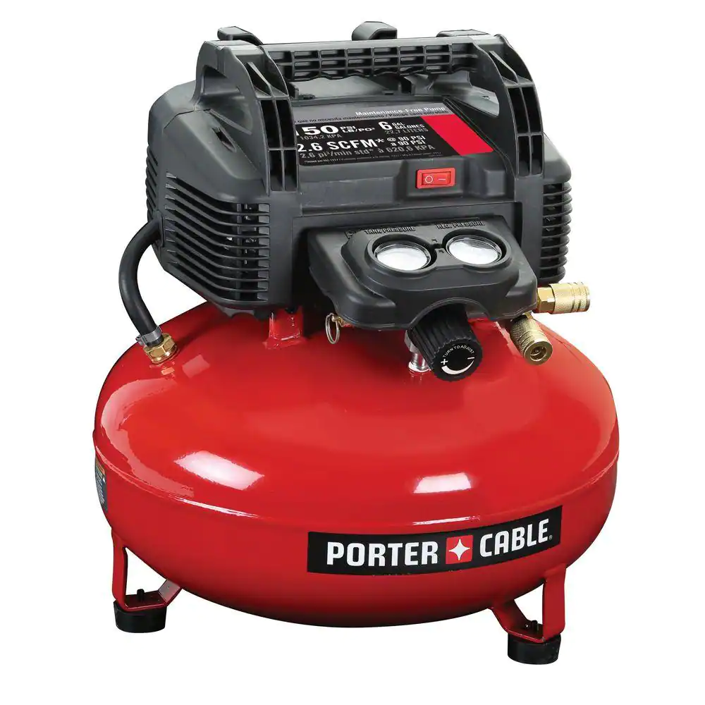 Porter-Cable 6 Gal. 150 PSI Portable Electric Pancake Air Compressor - Mycitystee