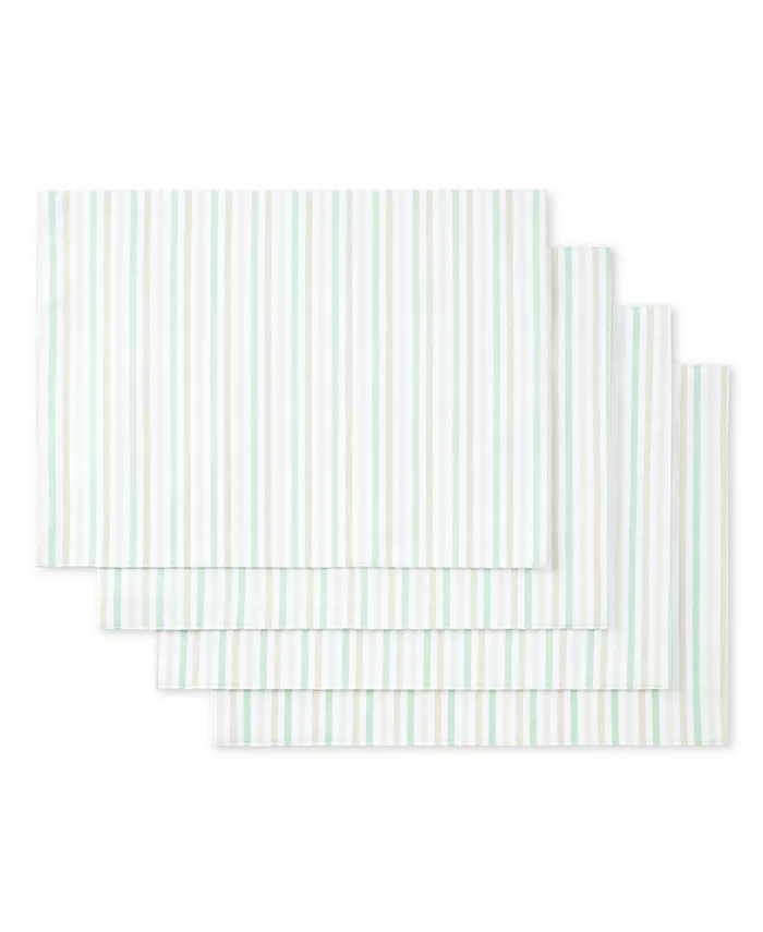 Martha Stewart Daisy Stripe Placemat Set of 4， 13