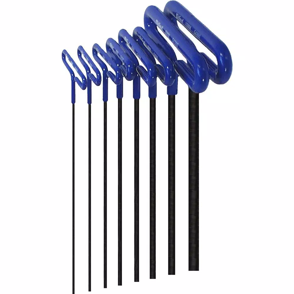 Eklind 9 in. Series Cushion Grip Hex T-Key Set with Pouch Size 2 mm to 10 mm (8-Piece) and#8211; XDC Depot - Mycitystee