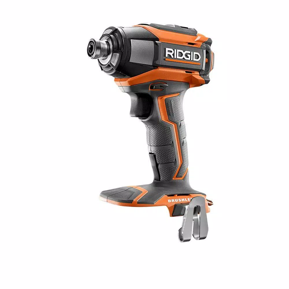 RIDGID 18-Volt Lithium-Ion Cordless Brushless 1/4 in. 3-Speed Impact Driver with Belt Clip (Tool Only) and#8211; XDC Depot - Mycitystee