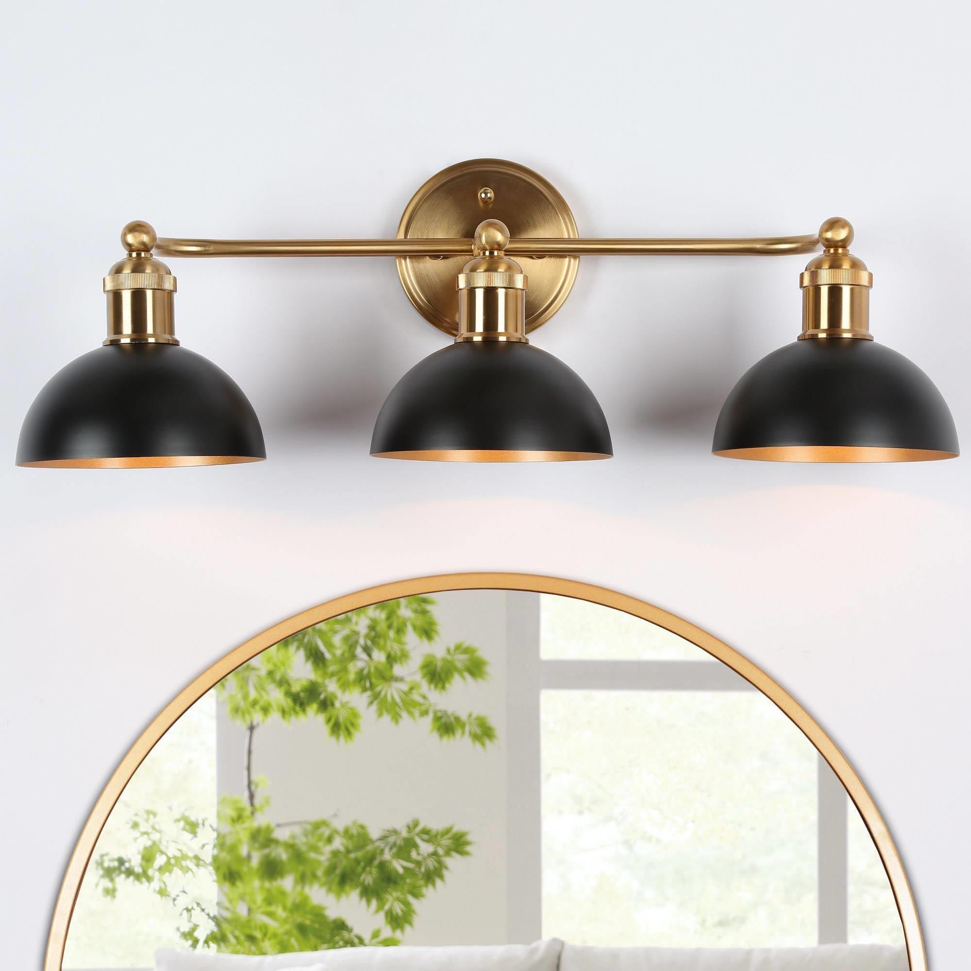 Modern Industrial Black Bathroom Vanity Light Metal Pot Shaped Wall Sconces - Mycitystee