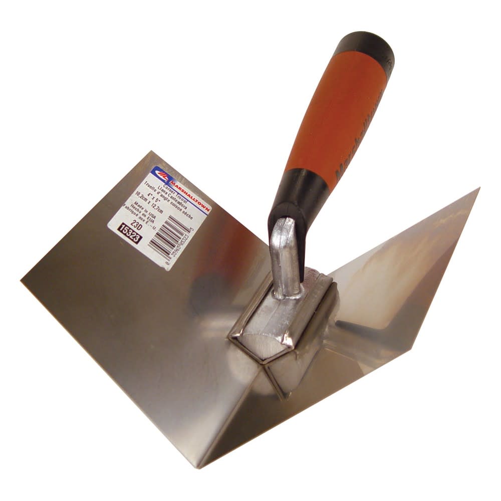 Marshalltown Inside Corner Trowel Flexible Stainless Steel Blade - Mycitystee