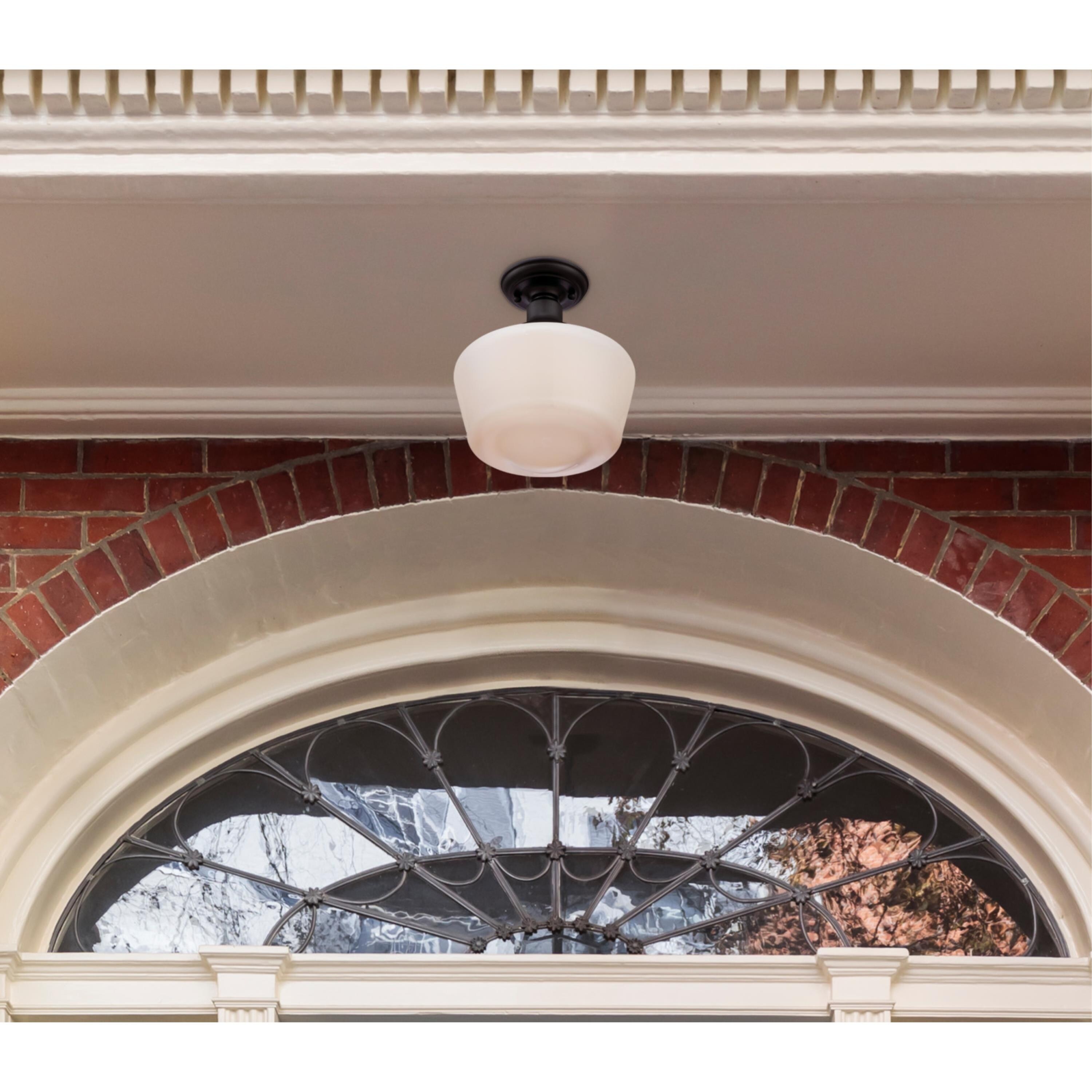 Westinghouse Lighting Scholar 9-Inch， One-Light Outdoor Semi-Flush Mount Ceiling Fixture - 1-Light - Mycitystee