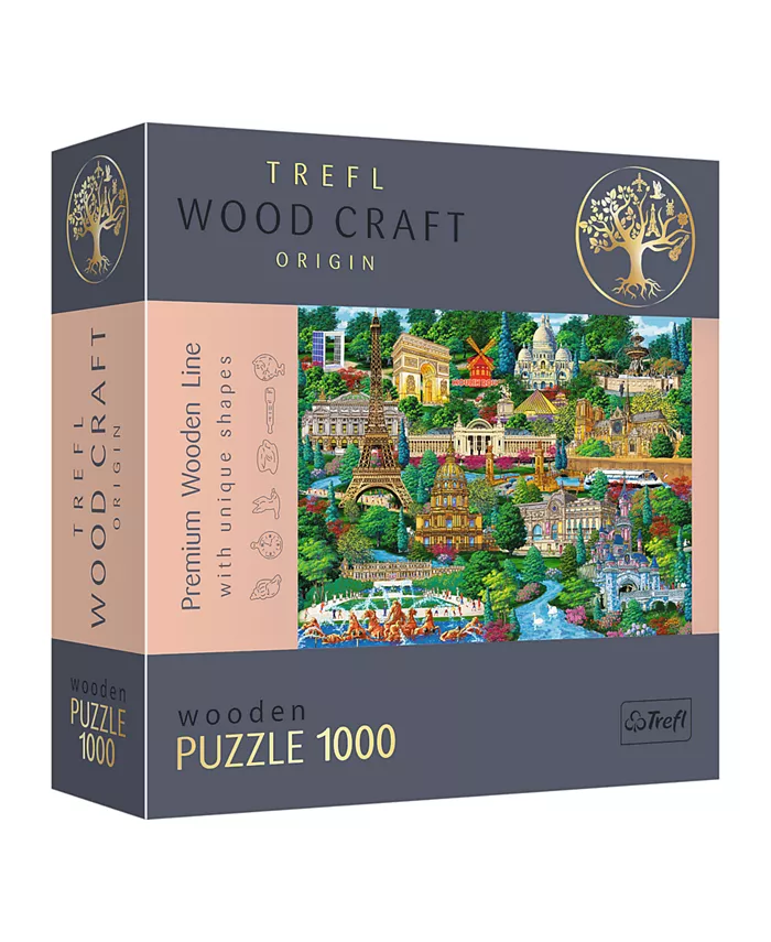 Trefl Wood Craft 1000 Piece Wooden Puzzle - France - Famous Places - Mycitystee
