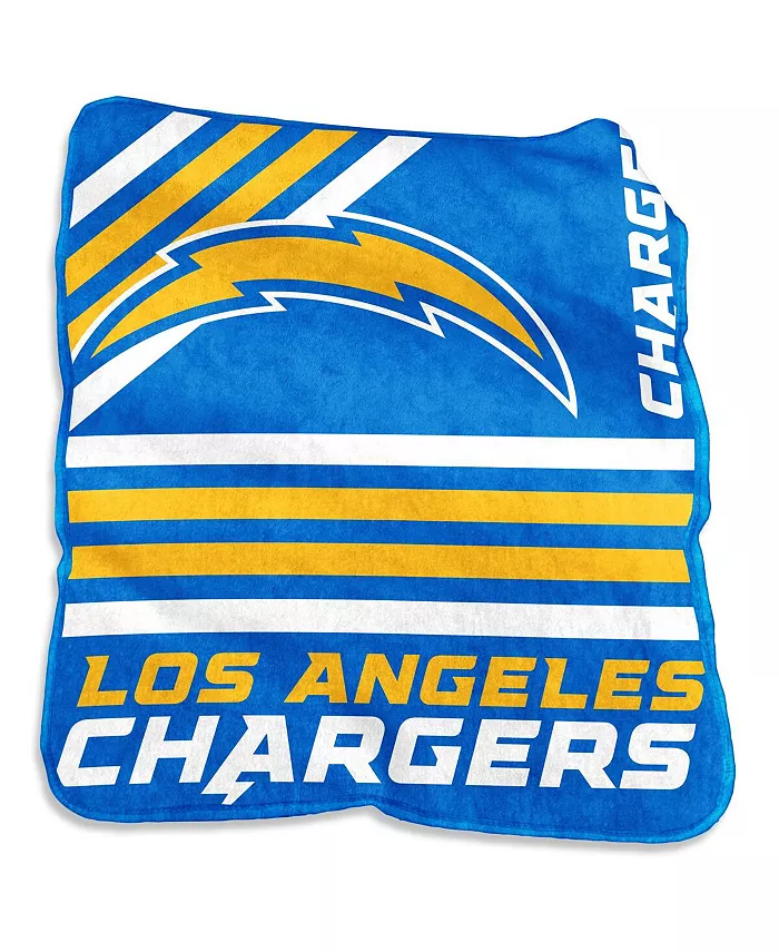 Logo Brands Los Angeles Chargers 50'' x 60'' Plush Raschel Throw - Mycitystee