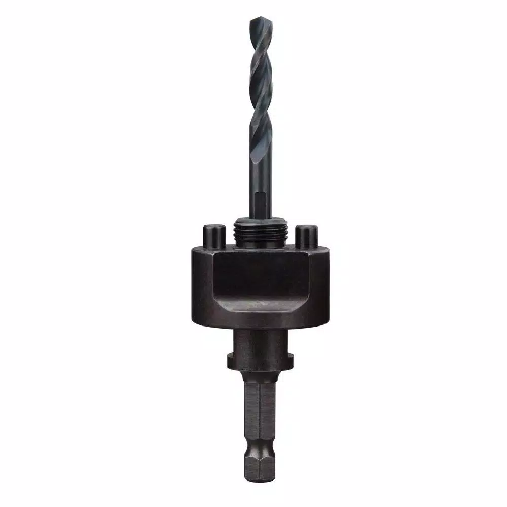 Milwaukee 3/8 in. Quick Change Large Hole Saw Arbor W/ Pilot Drill Bit and#8211; XDC Depot - Mycitystee