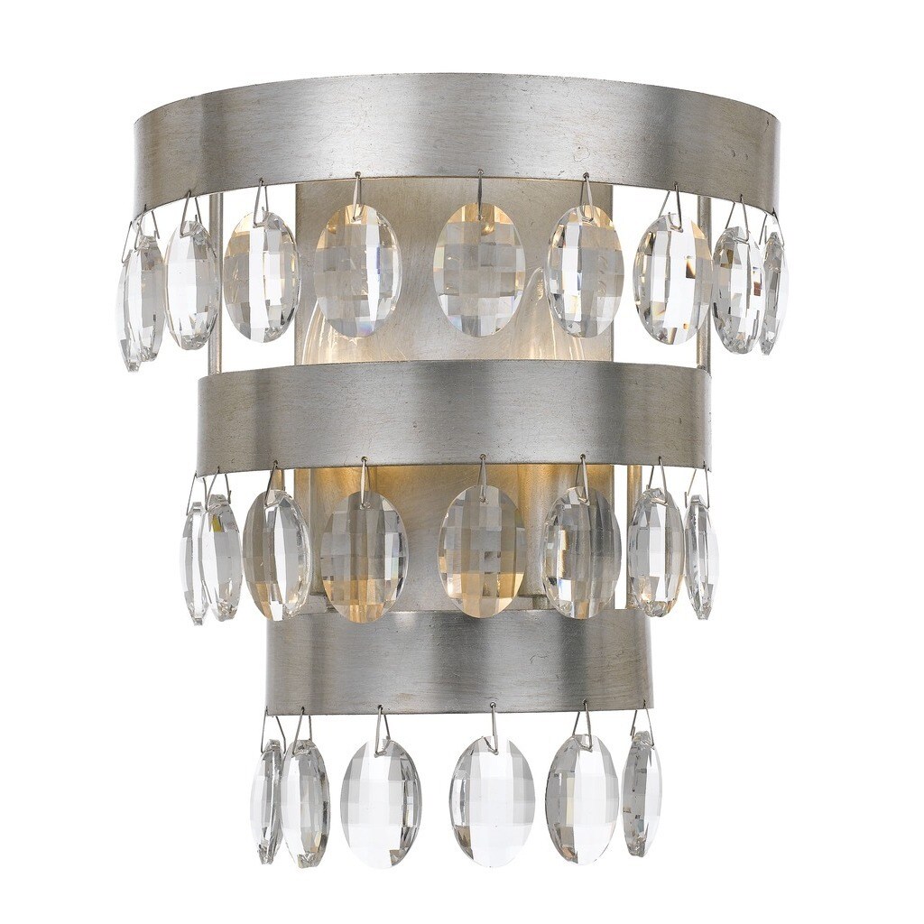Perla 2-light Antique Silver Wall Sconce - Mycitystee