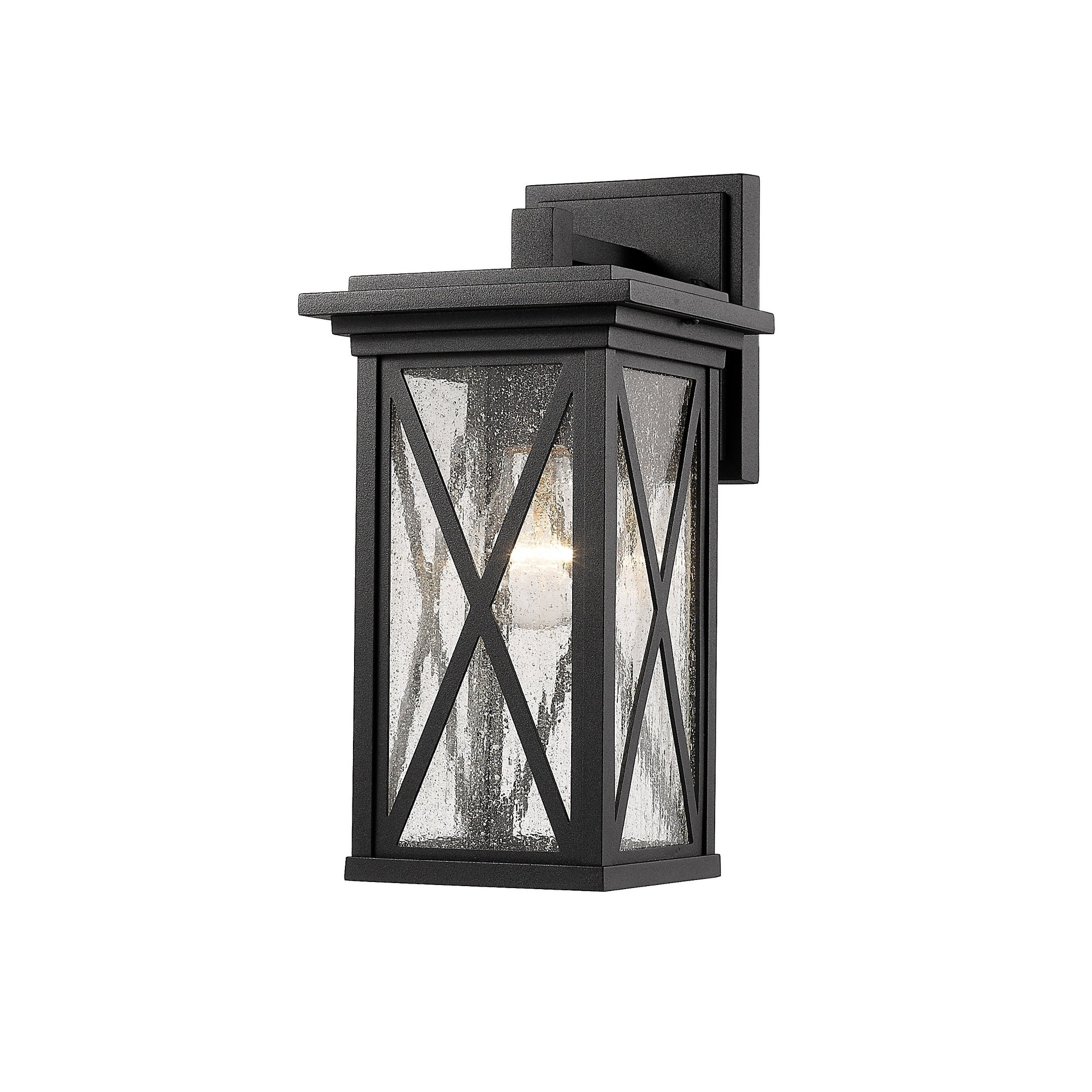 Brookside 1 Light Outdoor Wall Sconce - Black Shopping - The Best Deals on Outdoor Wall Lanterns | 35567579 - Mycitystee