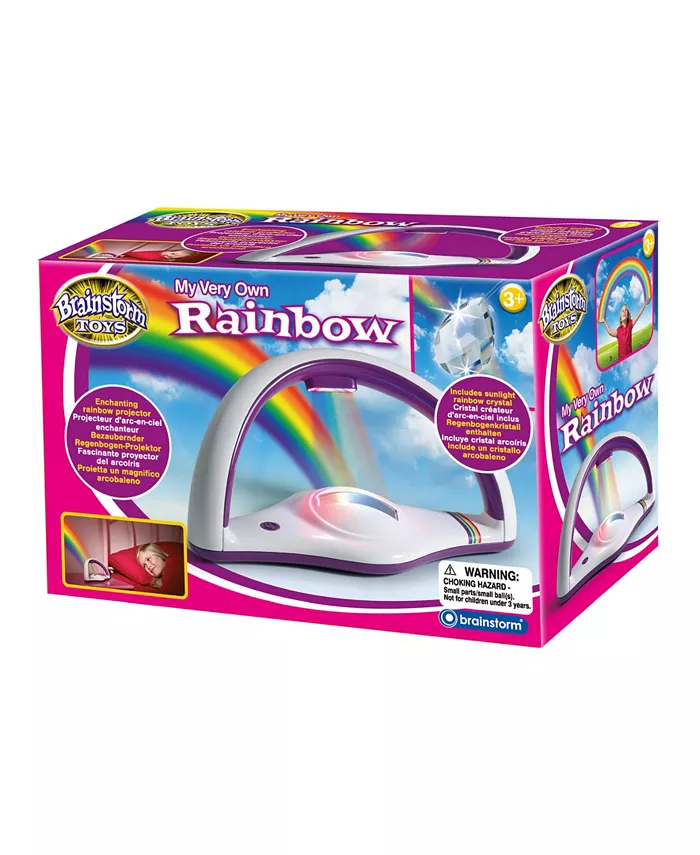 Redbox Brainstorm Toys My Very Own Rainbow - Enchanting Rainbow Projector Includes Rainbow Crystal - Mycitystee