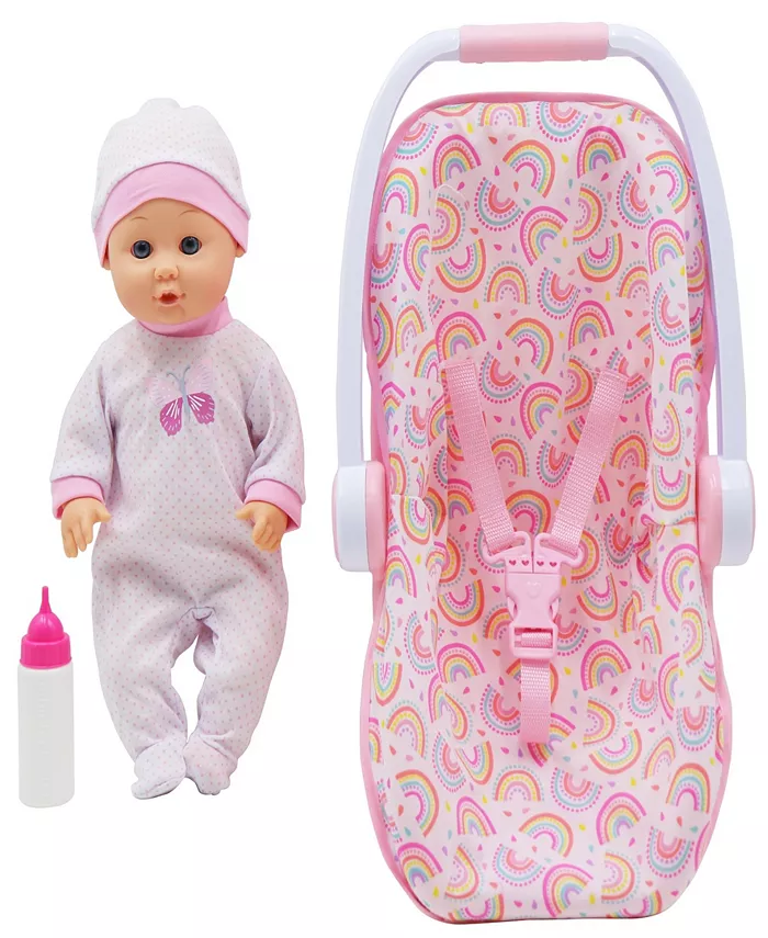 Dream Collection Baby Doll with toy Carrier Car Seat Gi-Go Dolls Kids 3 Piece Playset - Mycitystee