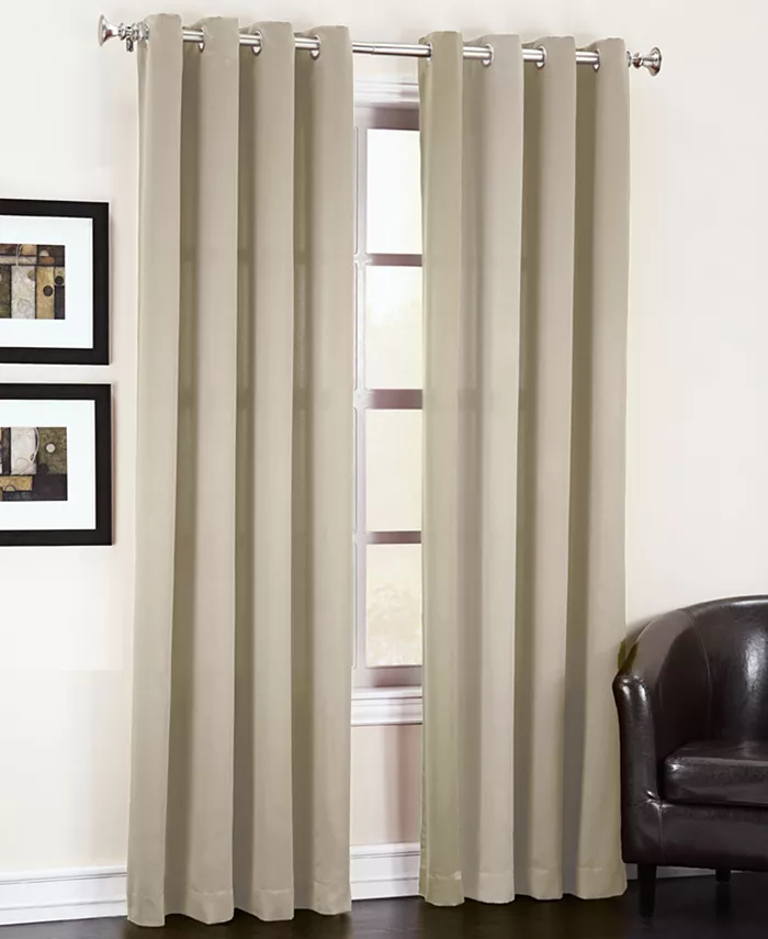 Sun Zero Grant Solid Grommet Curtain Panel， 54