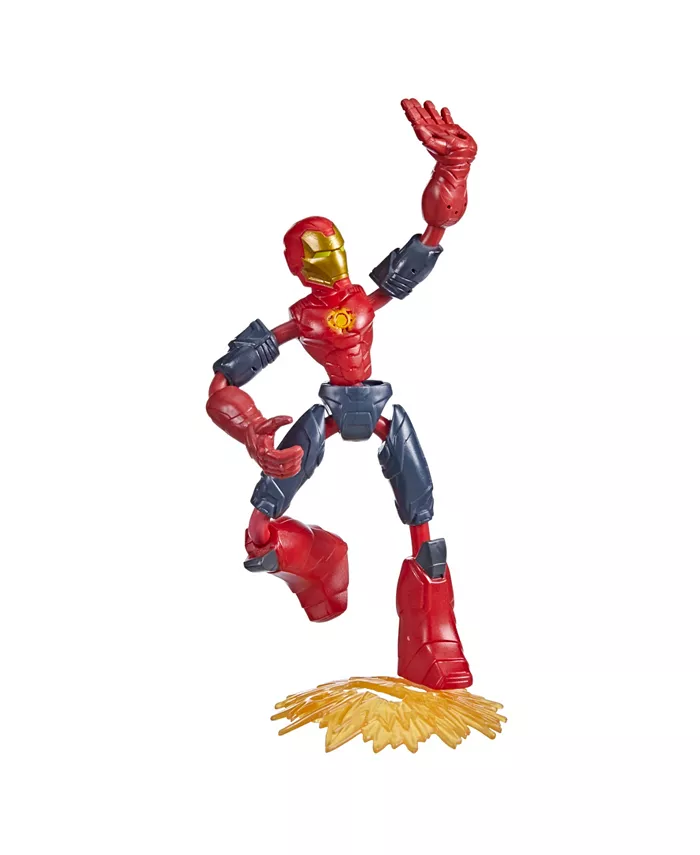 Marvel Avengers Bend and Flex Missions Iron Man Fire Mission Figure - Mycitystee