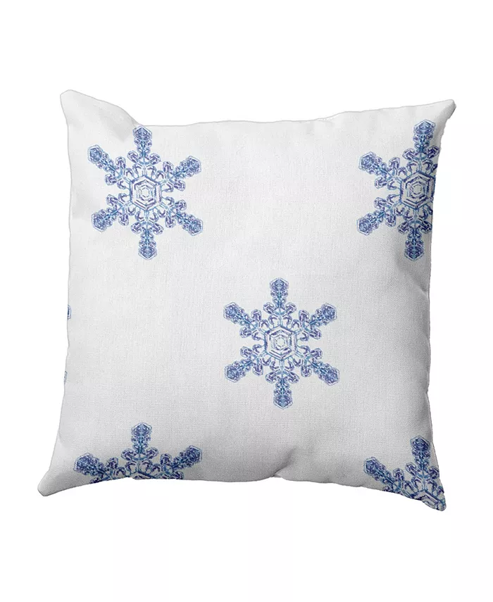 E by Design 16 Inch White Decorative Christmas Throw Pillow - Mycitystee
