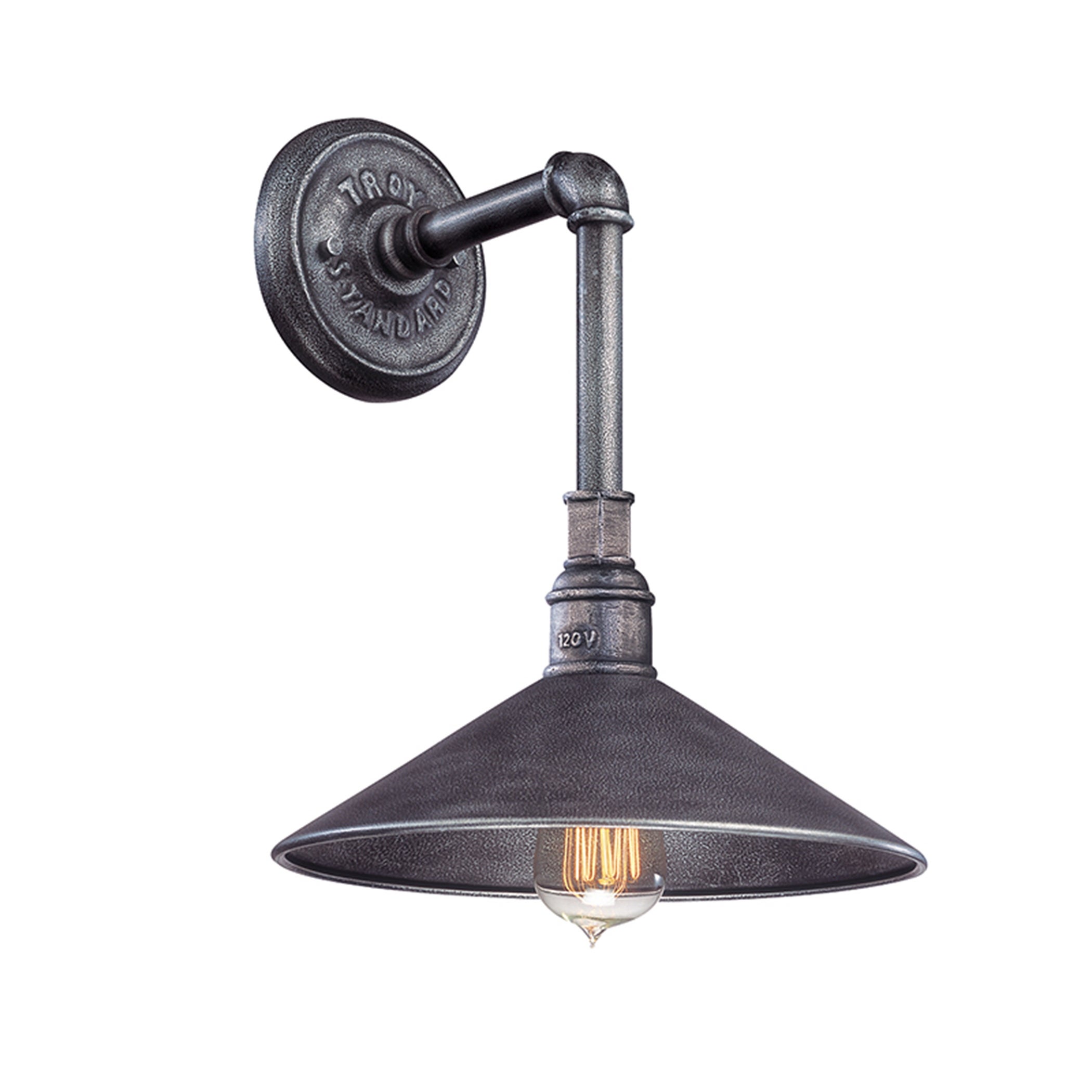 Troy Lighting Toledo 1-light Old Silver Wall Sconce with Clear Glass Shopping - The Best Deals on Outdoor Barn Lights | 16328533 - Mycitystee