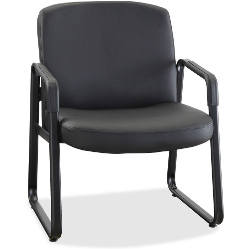 Lorell Big and Tall Leather Guest Chair (84587) - Mycitystee