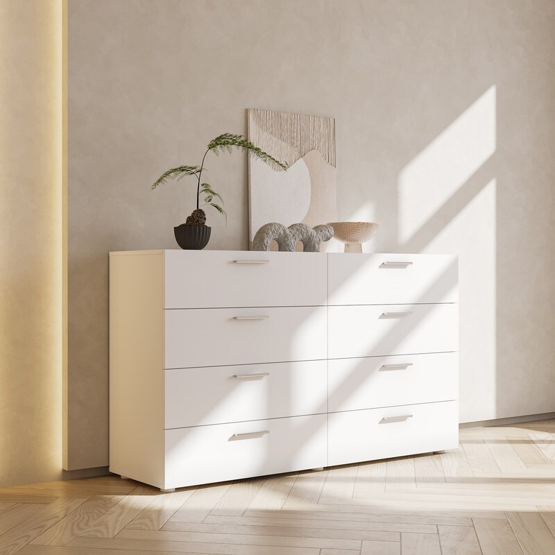 Space-saving 8-Drawer Double Dresser - - 37980548 - Mycitystee