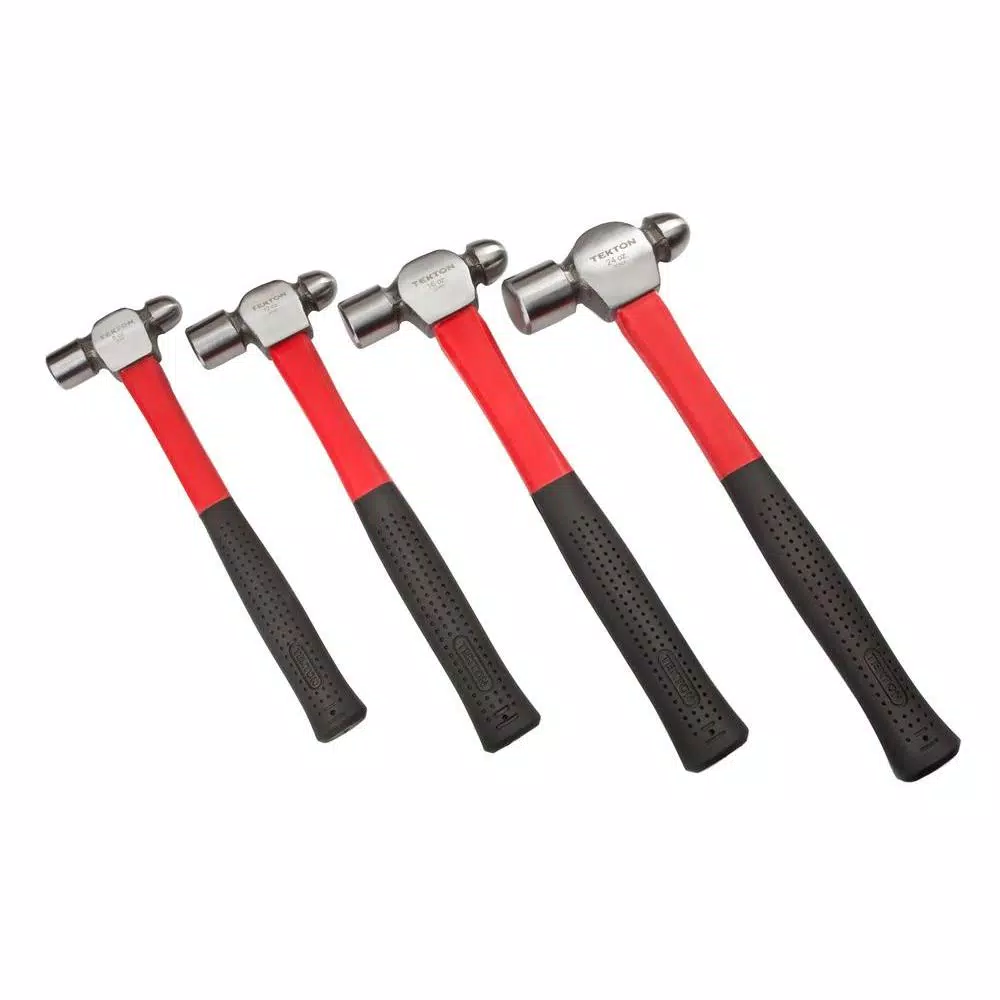 TEKTON 8， 12， 16， 24 oz. Ball Peen Hammer Set (4-Piece) and#8211; XDC Depot - Mycitystee